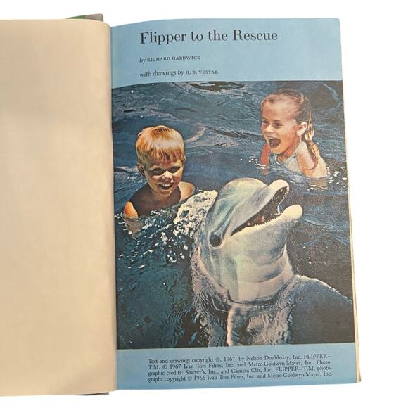 VTG 1967 Best in Children's Books, Including Flipper, HC - Picture 4 of 5